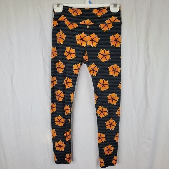 LuLaRoe Orange Ghost Halloween Leggings‎ - Picture 1 of 4
